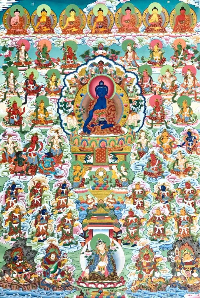 Medicine Buddha Thangka Painting