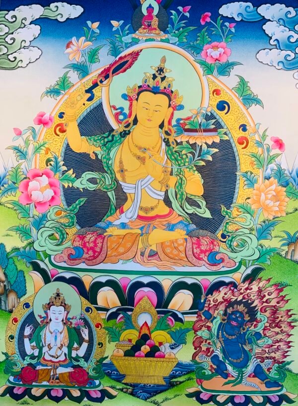 Manjushri Thangka Painting