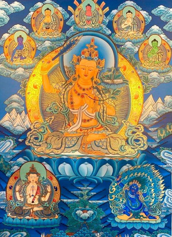 Manjushri Thangka Painting