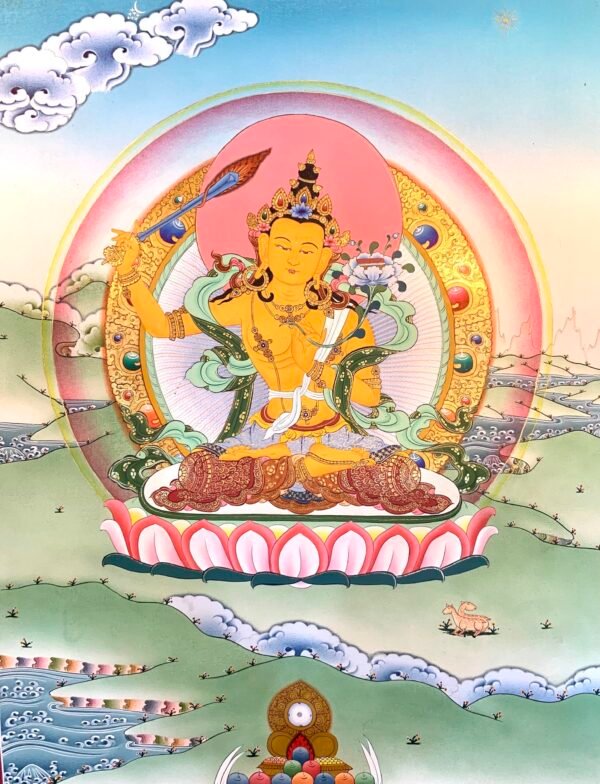 Manjushri Thangka Painting