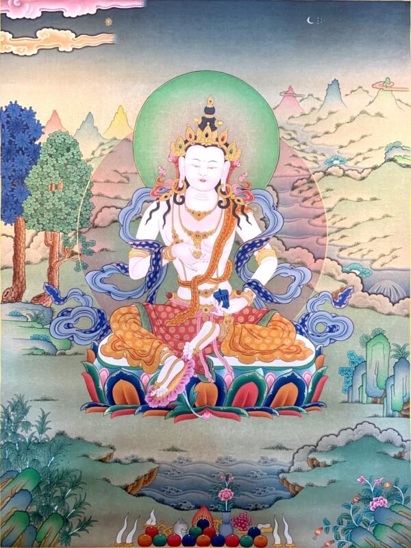 Vajrasattva Thangka Painting