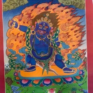 Wrathful Deity Vajrapani Thangka Painting