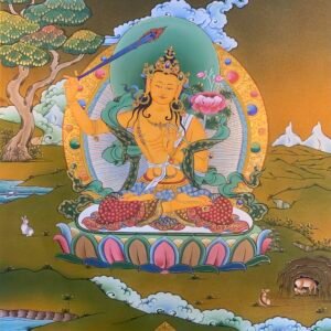 Manjushri Thangka Painting