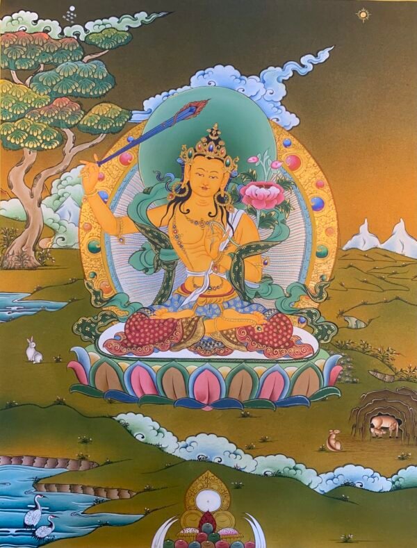 Manjushri Thangka Painting