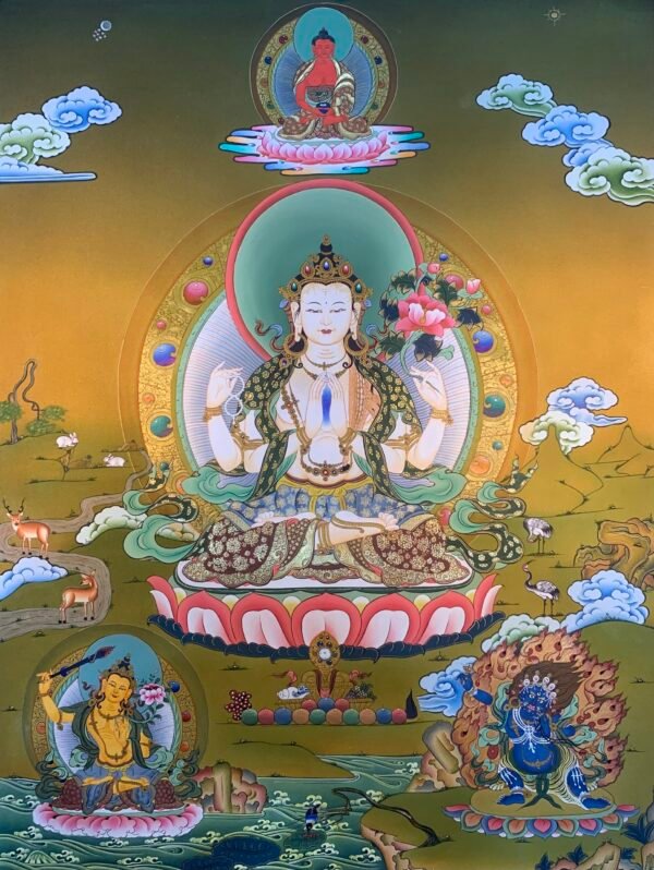 Chenrezig Thangka Painting