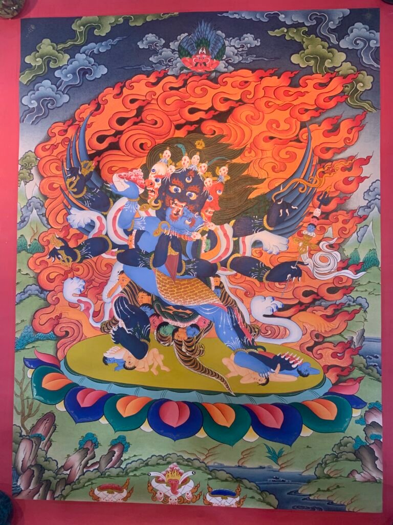 Vajrakilaya Thangka Painting 70*50 - Wrathful Deity