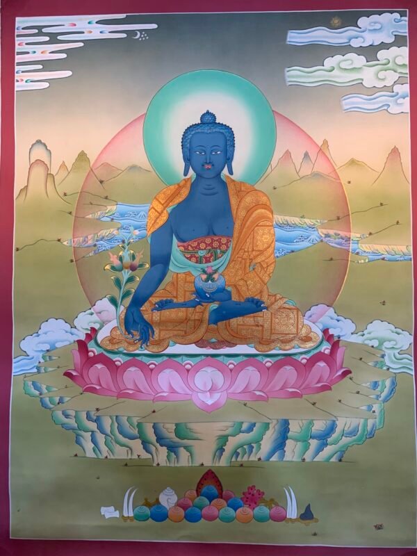 Medicine Buddha Thangka Painting