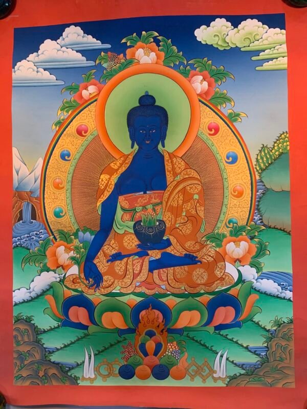 Medicine Buddha Thangka Painting