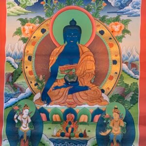 Medicine Buddha Thangka Painting