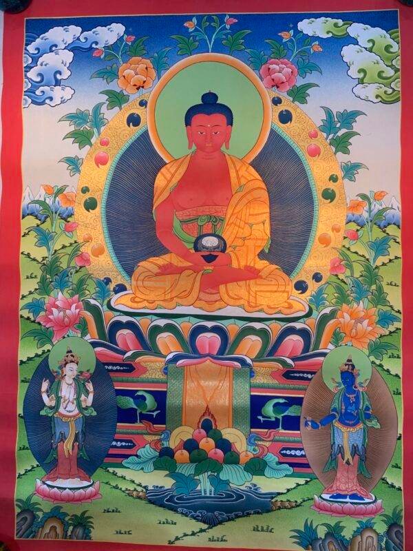 Amitabha Buddha Thangka Painting