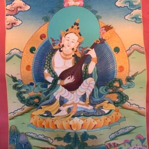 Sarasvati Thangka Painting