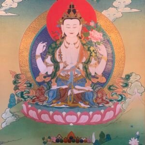 Chenrezig Thangka Painting