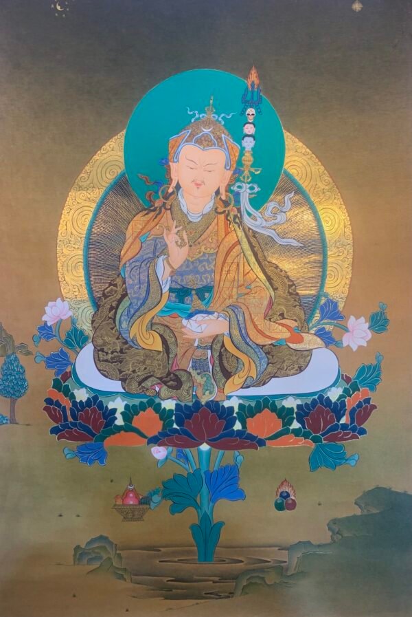 Guru Rinpoche Thangka Painting