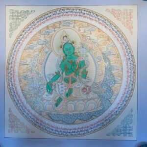 Green Tara Thangka Painting