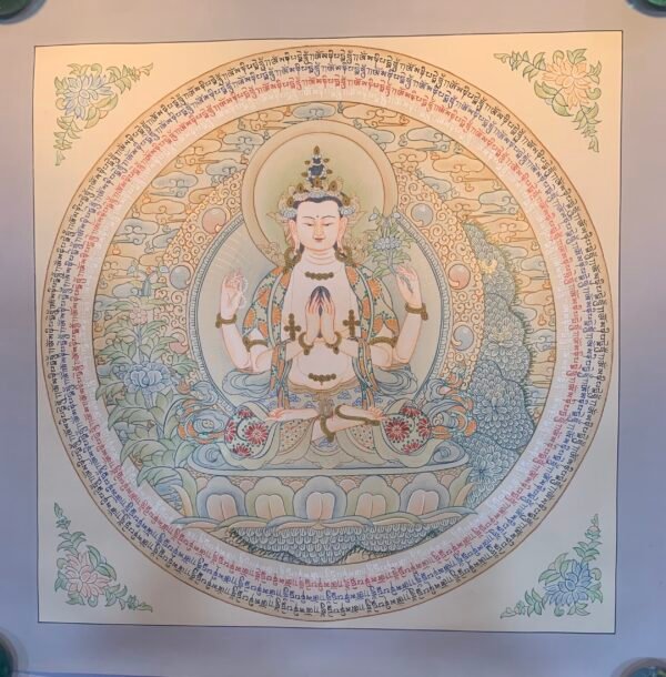 Chenrezig Thangka Painting