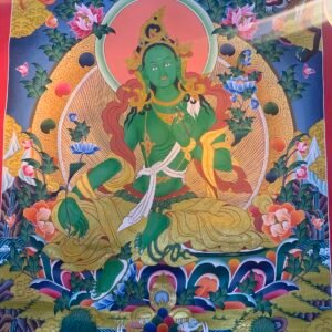 Green Tara Thangka Painting