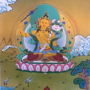 Manjushri Thangka Painting