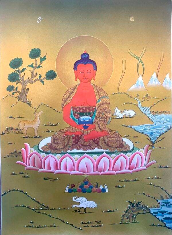 Amitabha Buddha Thangka Painting