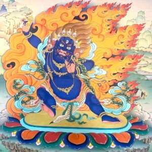 Wrathful Deity Vajrapani Thangka Painting