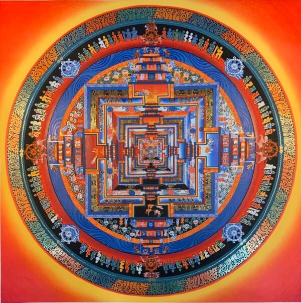 Kalachakra Mandala Thangka Painting