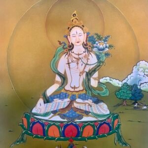 White Tara Thangka Painting