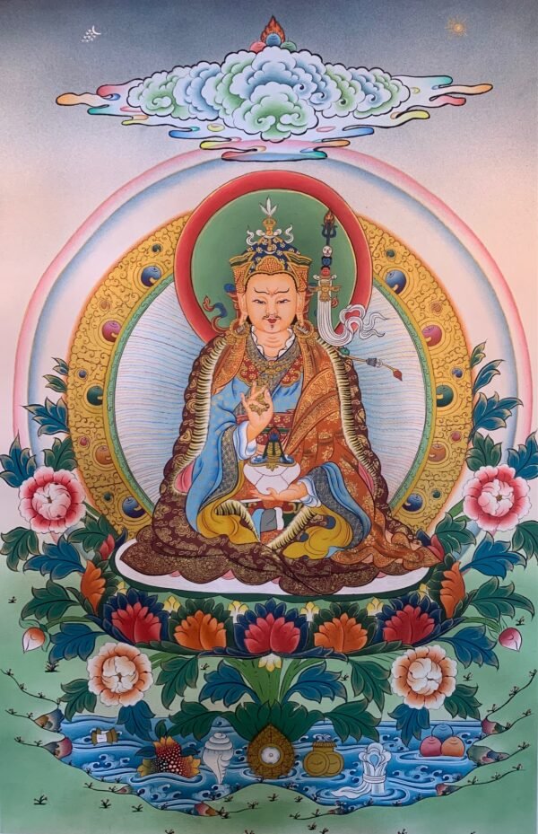 Guru Rinpoche Thangka Painting