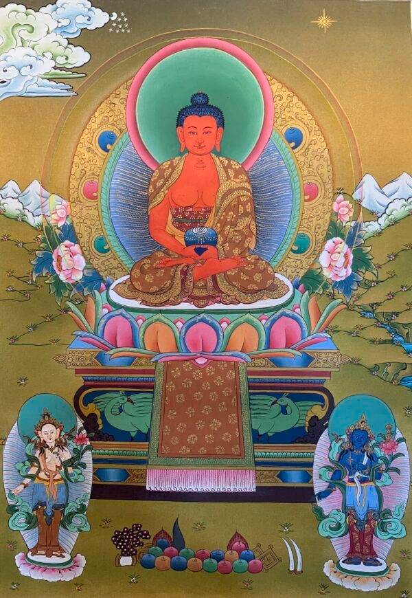 Amitabha Buddha Thangka Painting