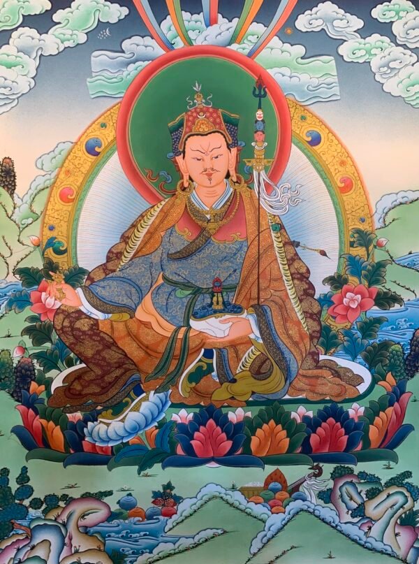 Guru Rinpoche Thangka Painting