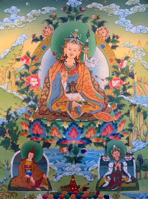 Guru Rinpoche Thangka Painting