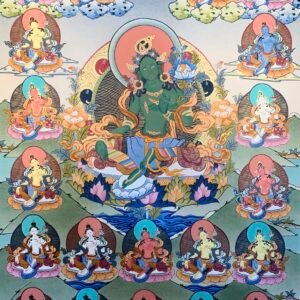 21 Green Tara Thangka Painting