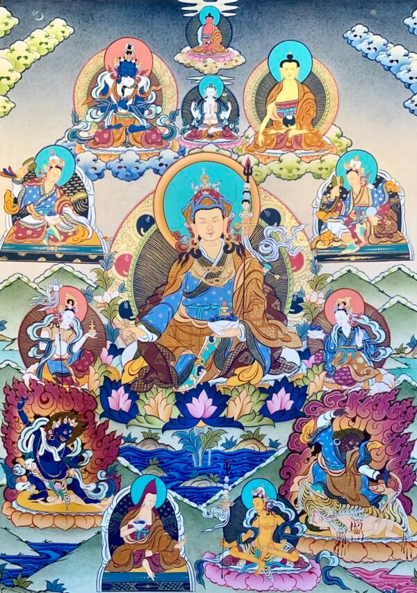 Guru Rinpoche Thangka Painting