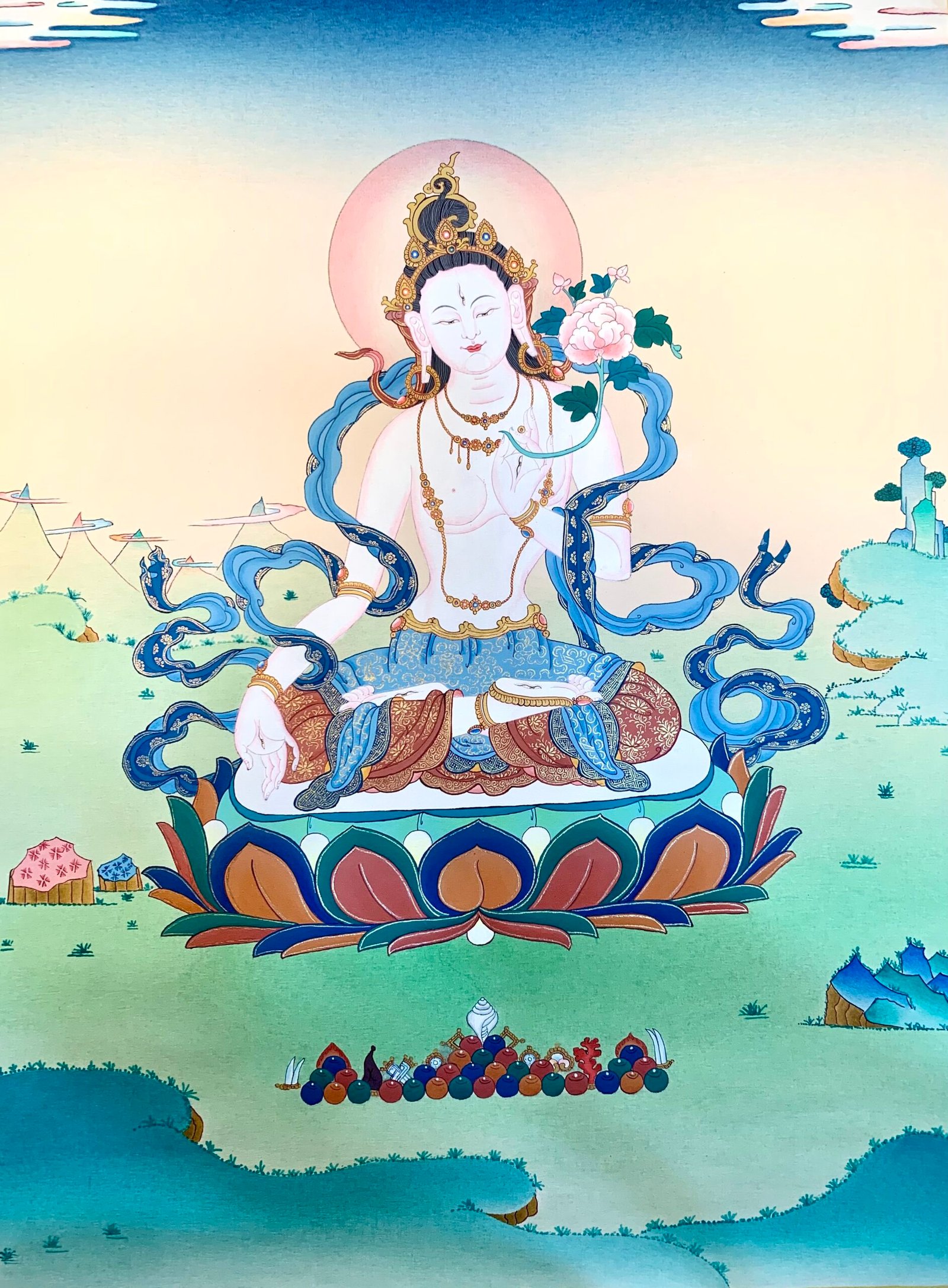 Vajrasattva Thangka Painting