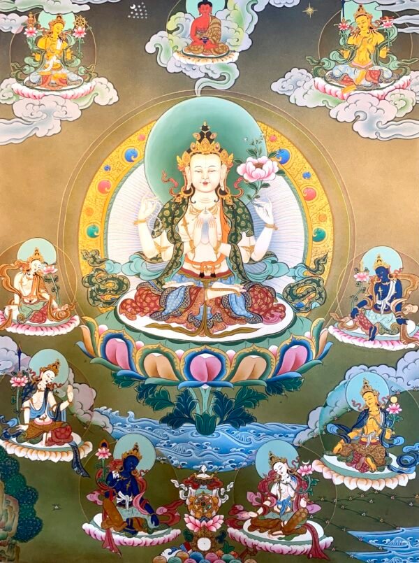 Chenrezig Thangka Painting