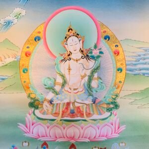 White Tara Thangka Painting