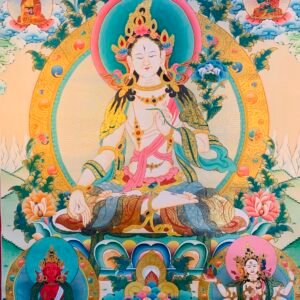 White Tara Thangka Painting