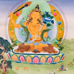 Manjushri Thangka Painting