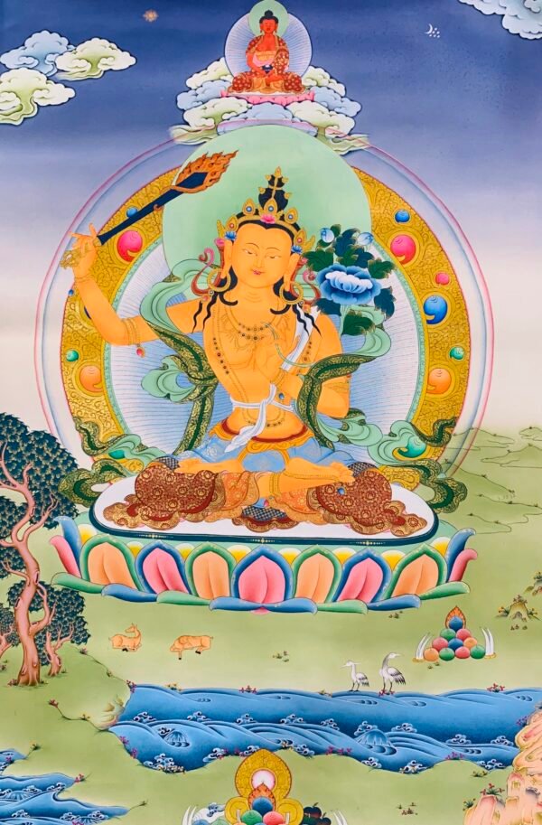 Manjushri Thangka Painting