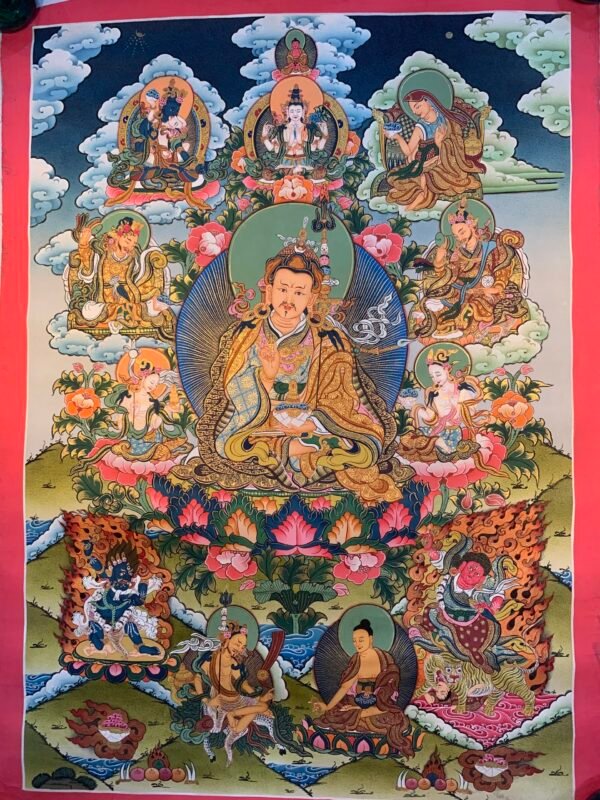 Guru Rinpoche Thangka Painting