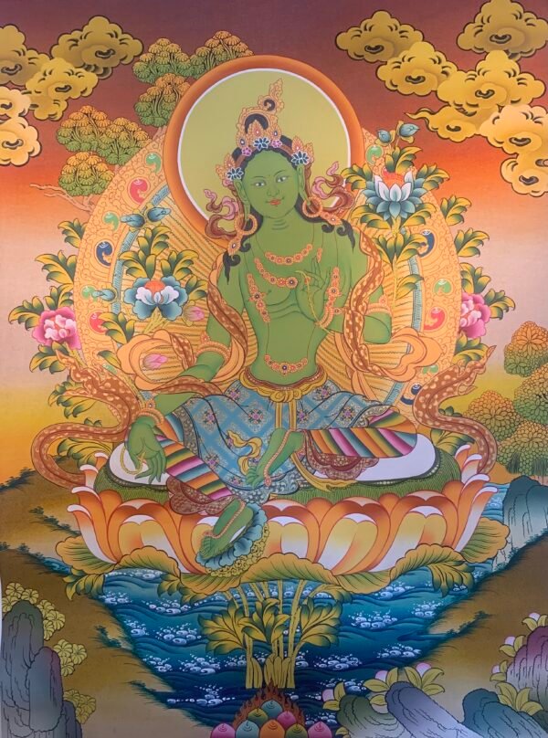 Green Tara Thangka