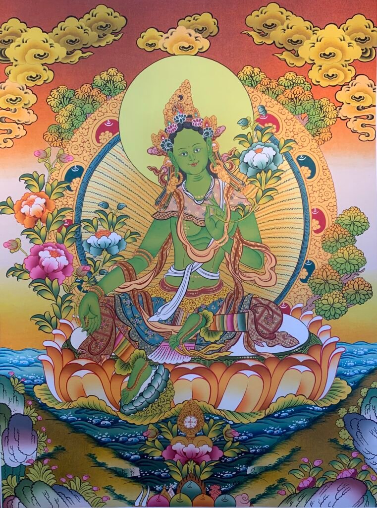 Green Tara Thangka