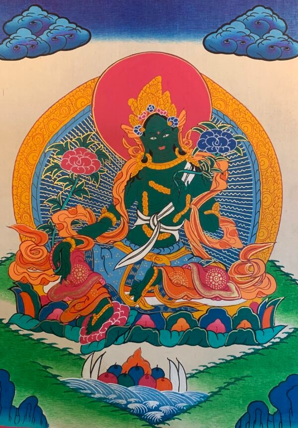 Green Tara Thangka