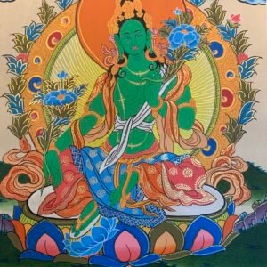 Green Tara Thangka