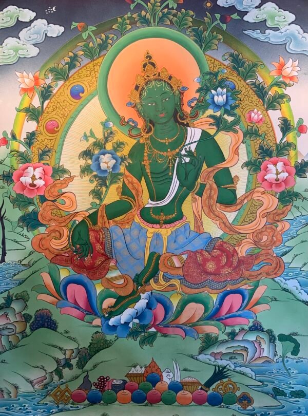 Green Tara Thangka