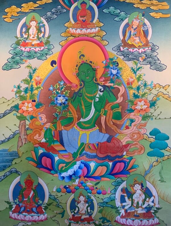 Green Tara Thangka