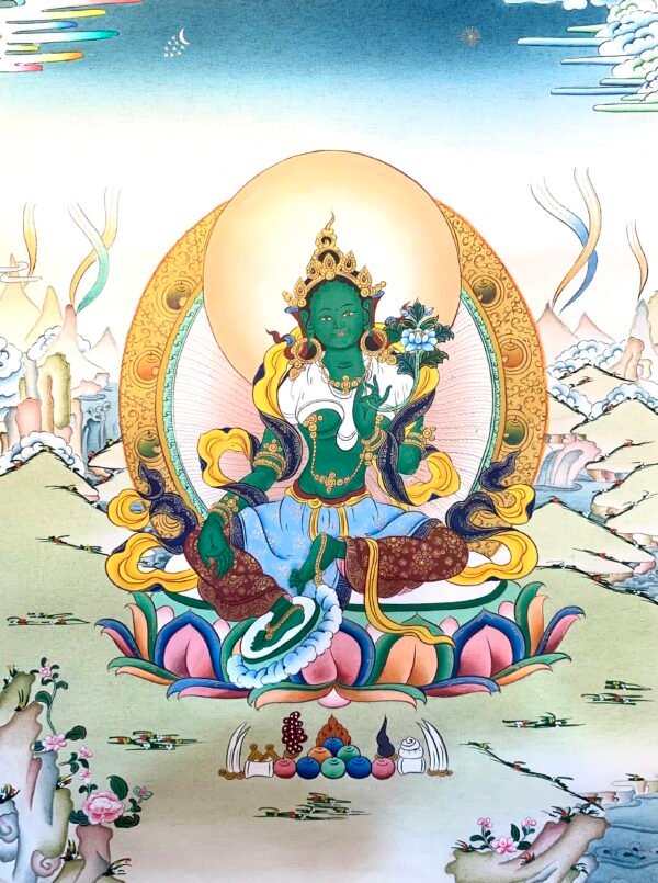 Green Tara Thangka