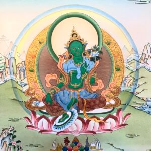 Green Tara Thangka