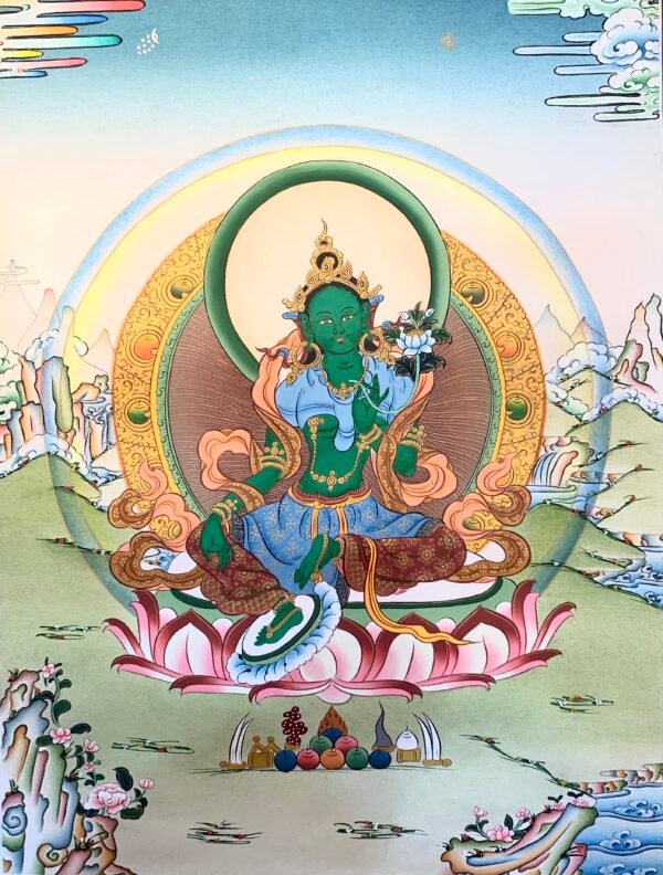 Green Tara Thangka