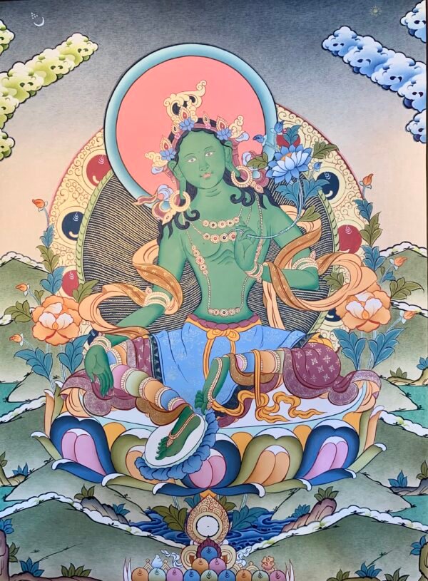 Green Tara Thangka