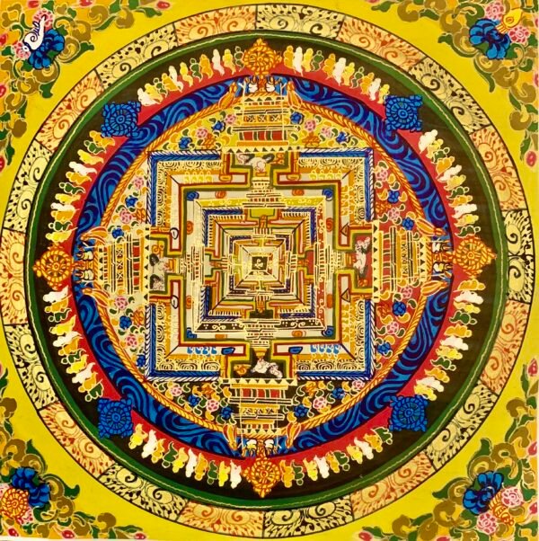 Kalachakra Mandala Thangka Painting