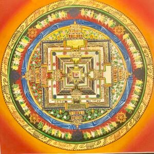 Kalachakra Mandala Thangka Painting